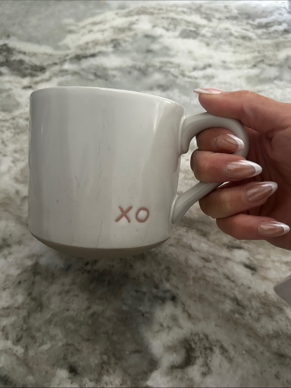 XO White Ceramic Mug by Hearth & Hand